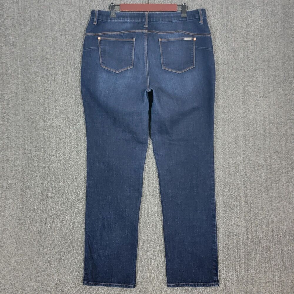 Chicos Jeans 2.5 Womens 14 Blue Dark Wash The So Lifting Slim Leg Stretch Denim - Picture 8 of 12